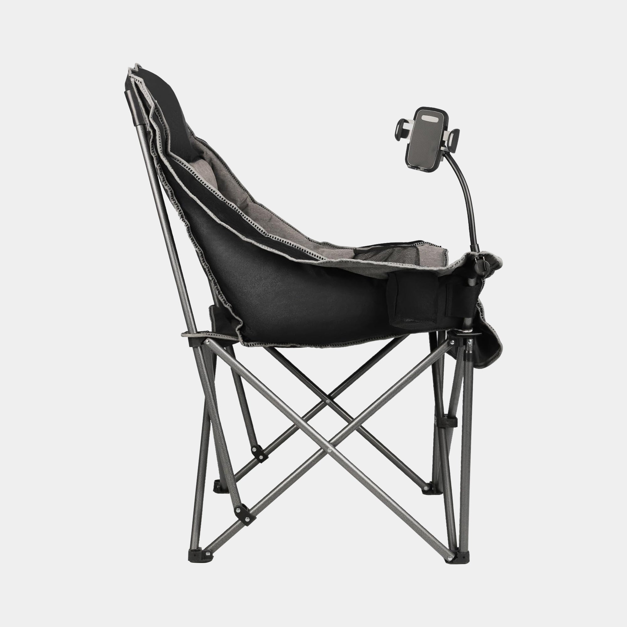Oversized Folding Camping Chair for Adults Heavy Duty 400 lbs with Cup Holder Phone Holder Streamonpod